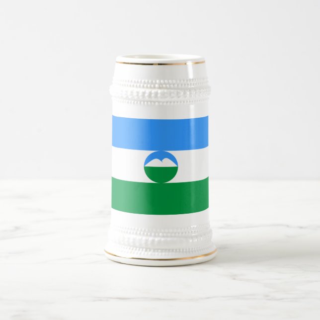 Chope À Bière Drapeau de Kabardino-Balkarie (Centre)