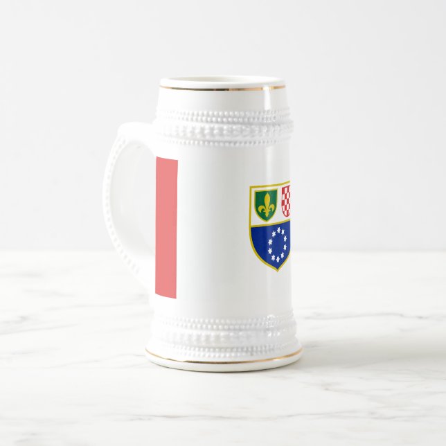 Chope À Bière Drapeau de la Fédération de Bosnie-Herzégovine (Devant gauche)