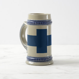 Chope À Bière Drapeau de la Finlande