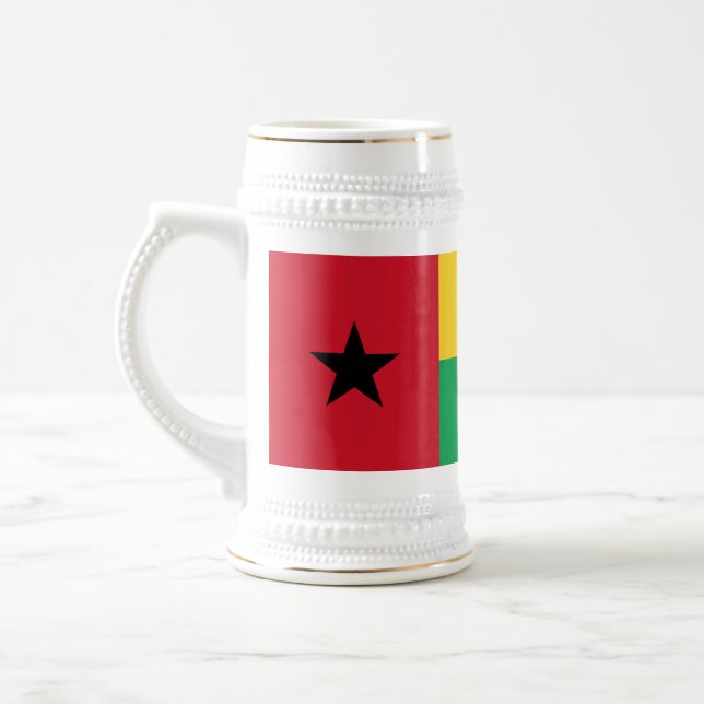 Chope À Bière Drapeau de la Guinée Bissau (Gauche)