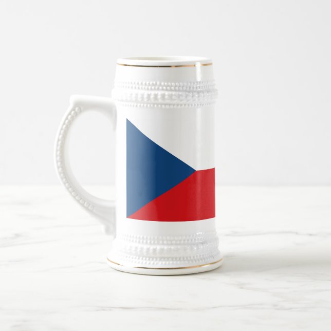 Chope À Bière Drapeau de la République tchèque (Gauche)