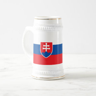 Chope À Bière Drapeau de la Slovaquie