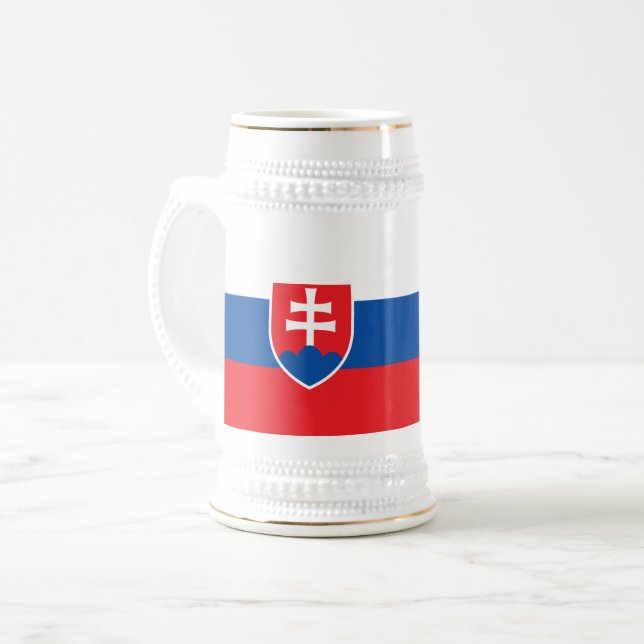 Chope À Bière Drapeau de la Slovaquie (Devant gauche)