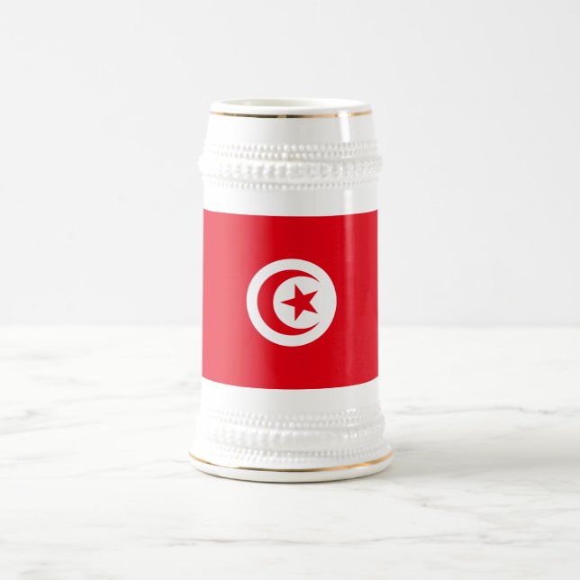 Chope À Bière Drapeau de la Tunisie (Centre)