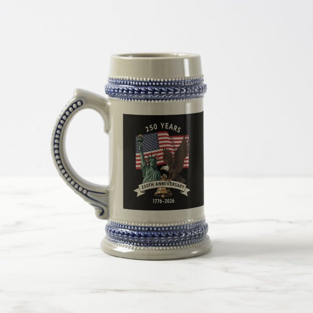 Chope À Bière Drapeau de l'aigle de la statue de la liberté pour (Gauche)