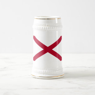 Chope À Bière Drapeau de l'Alabama