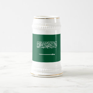 Chope À Bière Drapeau de l'Arabie saoudite