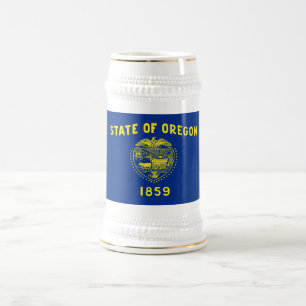 Chope À Bière Drapeau de l'État de l'Oregon