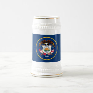 Chope À Bière Drapeau de l'État de l'Utah
