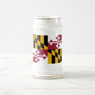Chope À Bière Drapeau de l'État du Maryland