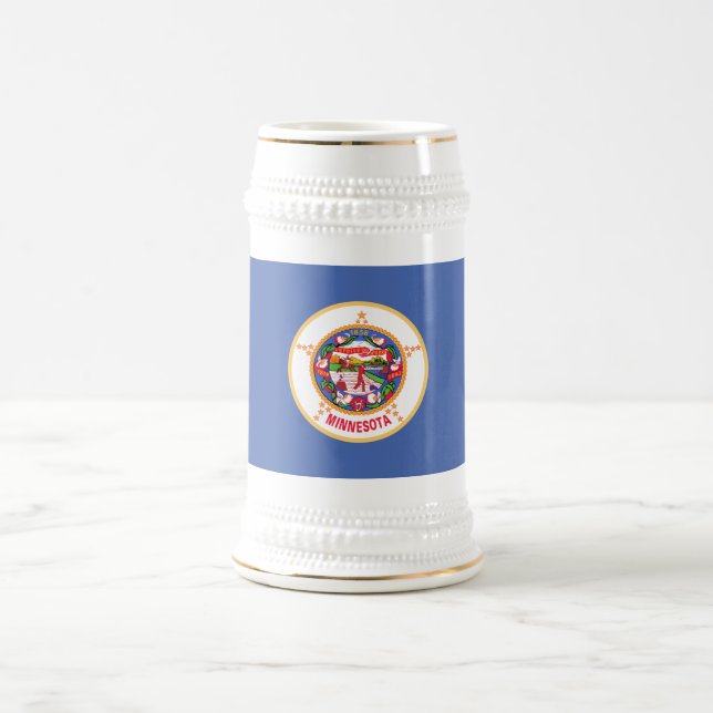 Chope À Bière Drapeau de l'État du Minnesota (Centre)