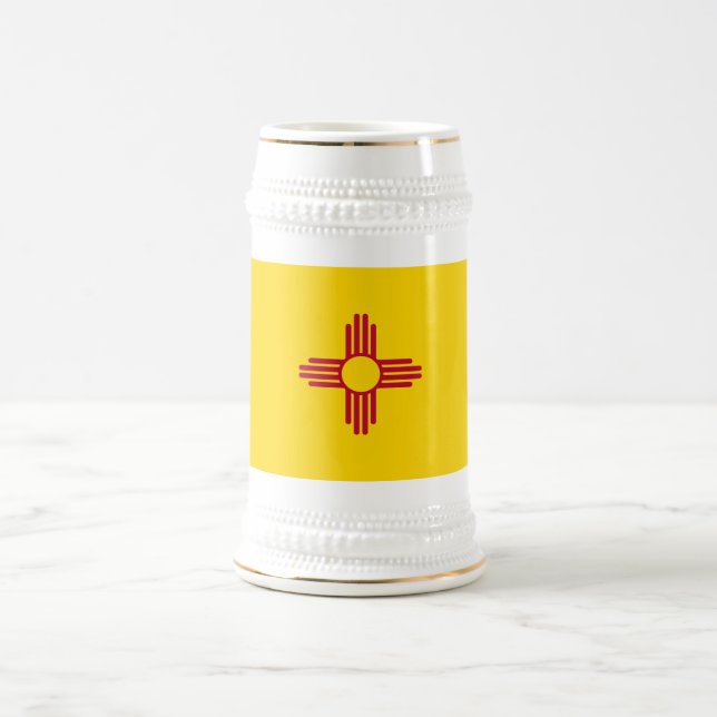 Chope À Bière Drapeau de l'État du Nouveau-Mexique (Centre)