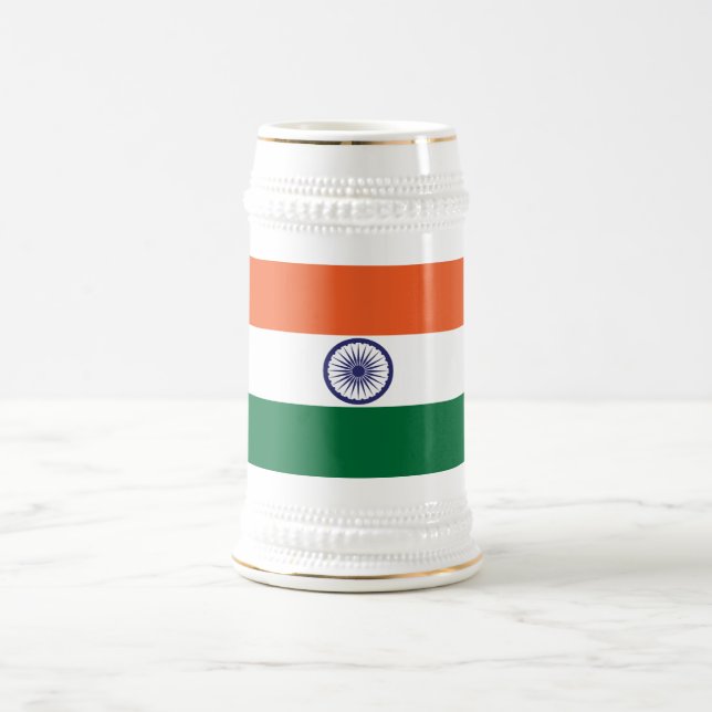 Chope À Bière Drapeau de l'Inde (Centre)