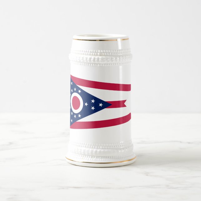 Chope À Bière Drapeau de l'Ohio (Centre)
