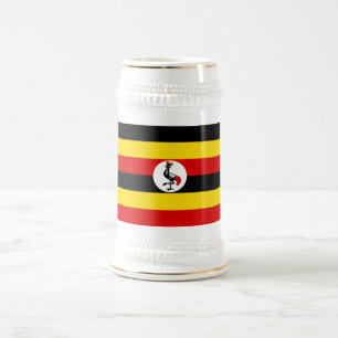 Chope À Bière Drapeau de l'Ouganda