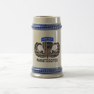 Chope À Bière Drapeau de parachutiste américain conçu sur mesure