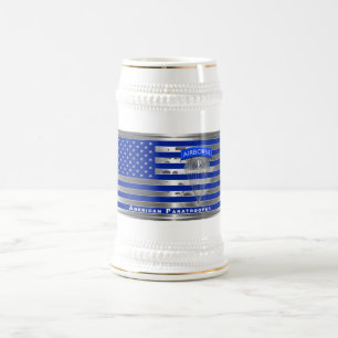 Chope À Bière Drapeau de parachutiste américain spécialement con