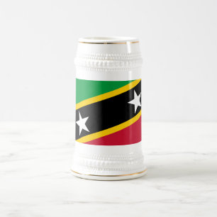 Chope À Bière Drapeau de Saint-Kitts-et-Nevis