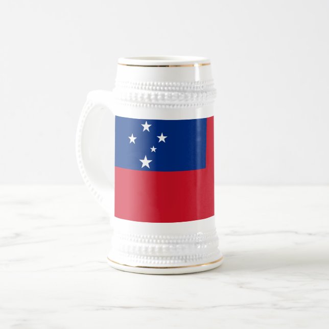 Chope À Bière Drapeau de Samoa (Devant gauche)