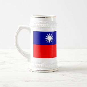 Chope À Bière Drapeau de Taïwan