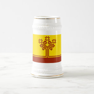 Chope À Bière Drapeau de Tchouvachie