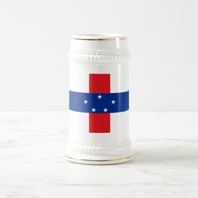 Chope À Bière Drapeau des Antilles néerlandaises (Centre)