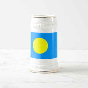 Chope À Bière Drapeau des Palaos