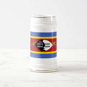 Chope À Bière Drapeau d'Eswatini