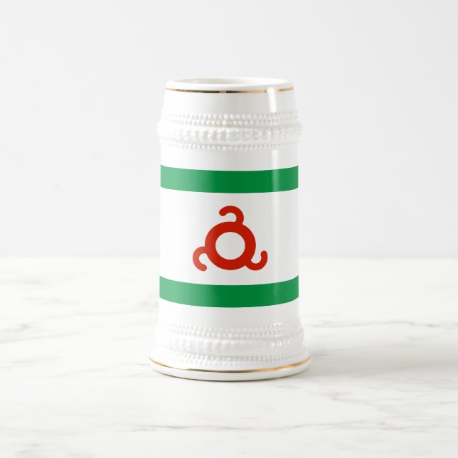Chope À Bière Drapeau d'Ingouchie (Centre)