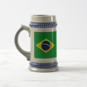 Chope À Bière Drapeau du Brésil Coupe du Monde 2026 Football Bré