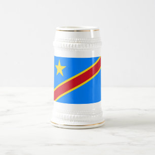 Chope À Bière Drapeau du Congo Kinshasa