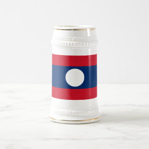 Chope À Bière Drapeau du Laos