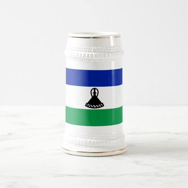 Chope À Bière Drapeau du Lesotho (Centre)