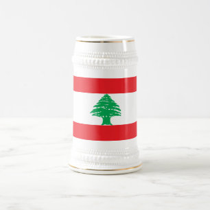 Chope À Bière Drapeau du Liban