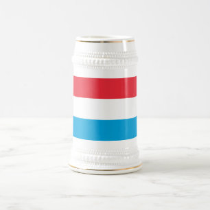 Chope À Bière Drapeau du Luxembourg