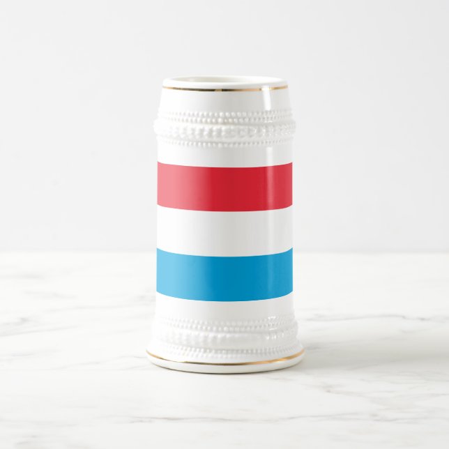 Chope À Bière Drapeau du Luxembourg (Centre)