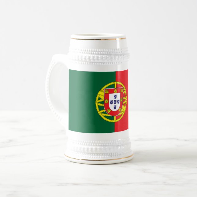 Chope À Bière Drapeau du Portugal (Devant gauche)