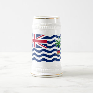 Chope À Bière Drapeau du Territoire britannique de l'océan Indie