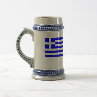 Chope À Bière Drapeau grec