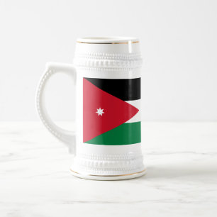 Chope À Bière Drapeau Jordanie