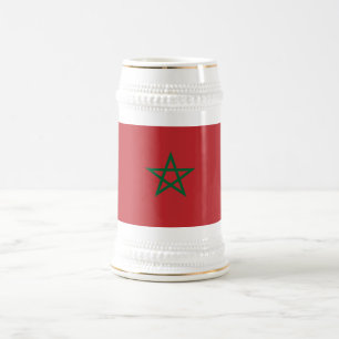Chope À Bière Drapeau Maroc