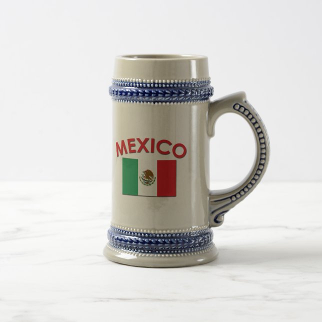 Chope À Bière Drapeau mexicain (rouge) (Droite)