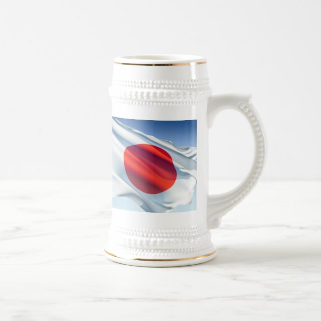 Chope À Bière Drapeau national japonais (Droite)