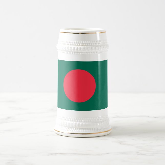 Chope À Bière Drapeau patriotique bangladais (Centre)
