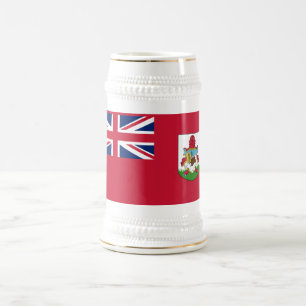Chope À Bière Drapeau patriotique Bermudes Bière Stein