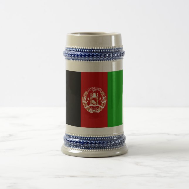 Chope À Bière Drapeau patriotique de l'Afghanistan (Centre)