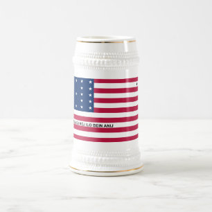 Chope À Bière Drapeau patriotique de l'atoll de Bikini