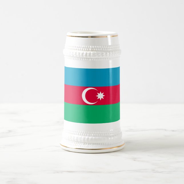 Chope À Bière Drapeau patriotique de l'Azerbaïdjan (Centre)