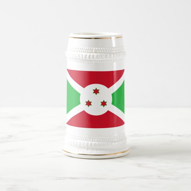 Chope À Bière Drapeau patriotique du Burundi (Centre)