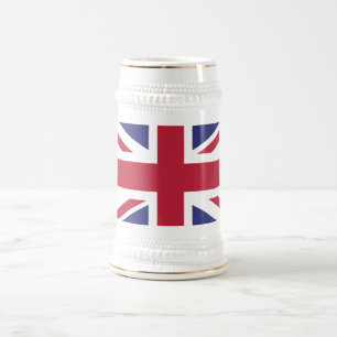 Chope À Bière Drapeau patriotique du Royaume-Uni